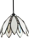 Opal White Tiffany Stained Glass Pendant Shade