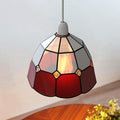 Antique Red & White Tiffany Dragonfly Lamp Shade